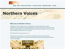 Tablet Screenshot of northern-voices.co.uk